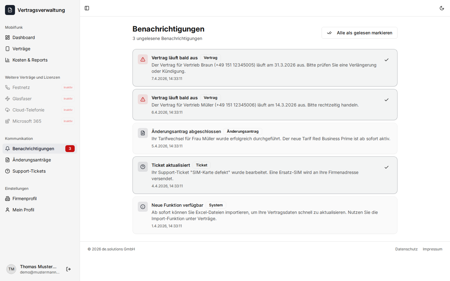 Benachrichtigungen